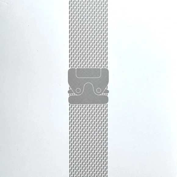Apple iWatch 49mm NATURAL Titanium Milanese Loop size "L" for UltraII Sealed,NEW - Picture 3 of 14